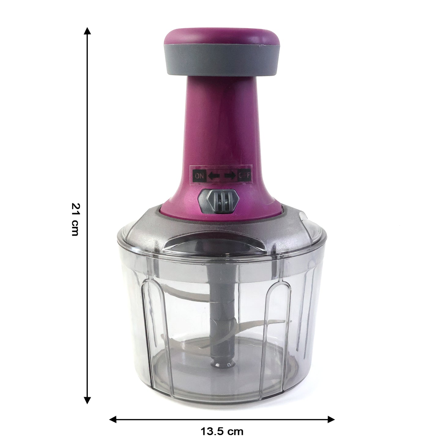 1100 ML Manual Push Chopper for Kitchen - Easy Vegetable & Fruit Slicer - Happy Price - Image 3