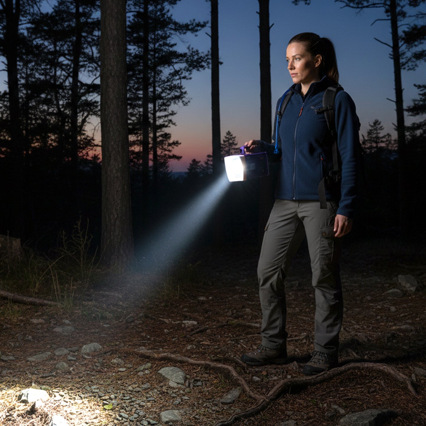 Omega Rechargeable LED Torch Light with 5200 mAh Battery - 1 Pc - Great Price - Image 3