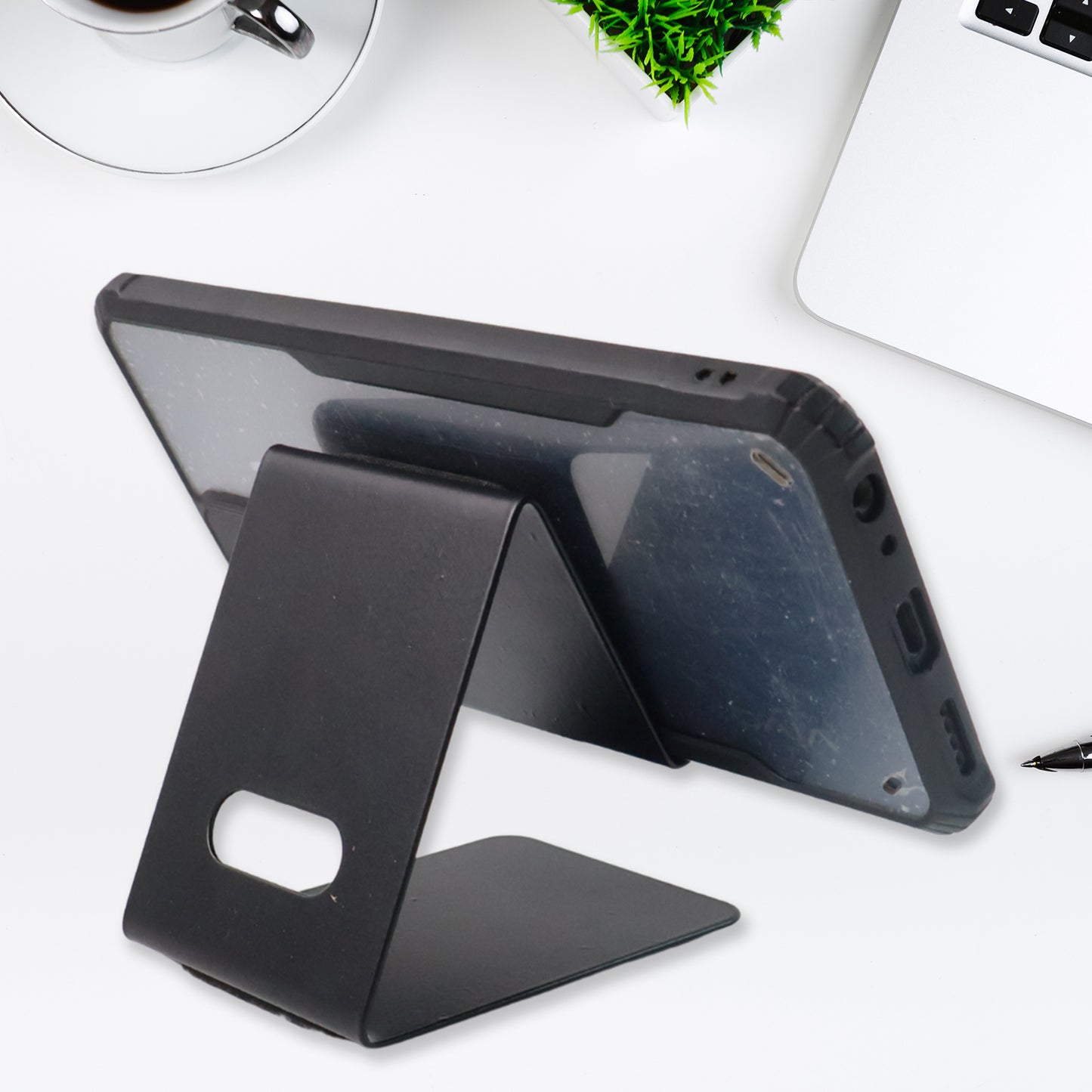 Adjustable Metal Stand for Mobile & Tablet - Universal Holder (1 Pc) - Happy Price - Image 4