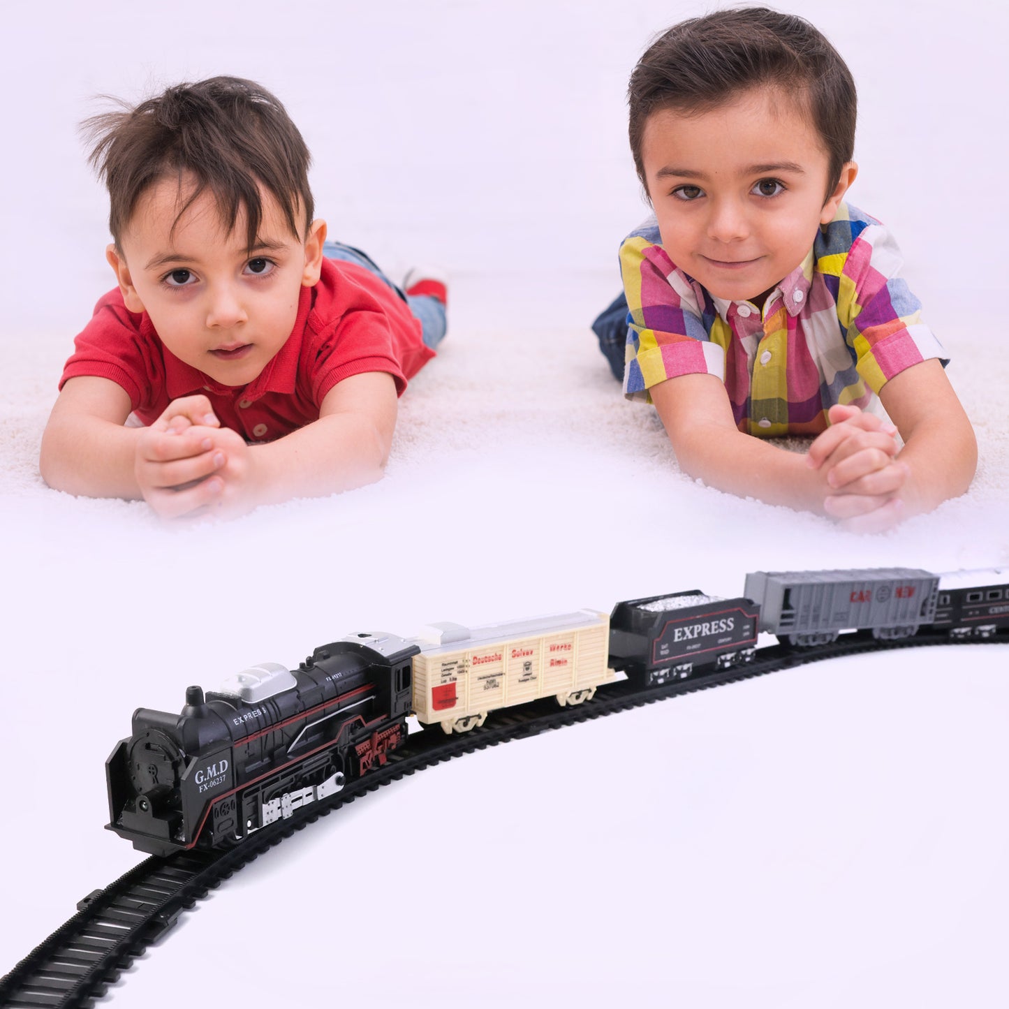 19 Pc Battery Operated Toy Train Set with Track for Kids - Great Price - Image 5