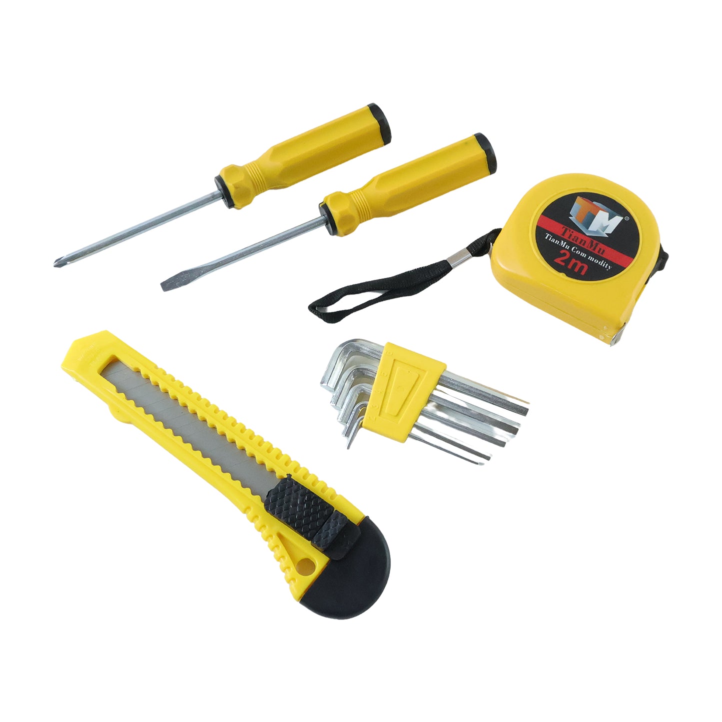 9 Piece Home Repair Tool Kit with Measuring Tape & Screwdrivers - Great Price - Image 4