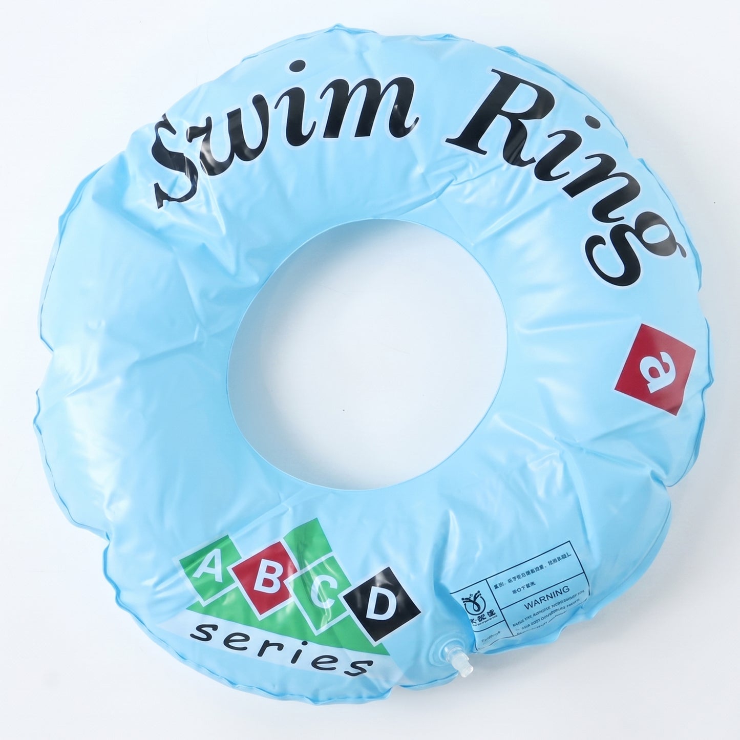 Classic Inflatable Swim Ring For Kids Pool Tube Float Abcd Design 1 Pc