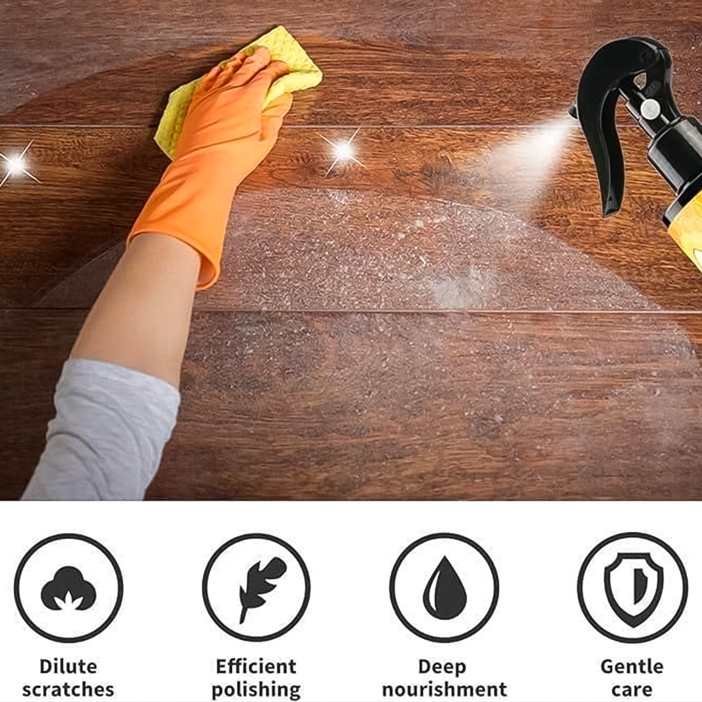 Beeswax & Essential Oil Wood Polish Spray - 120ml - Happy Price - Image 4