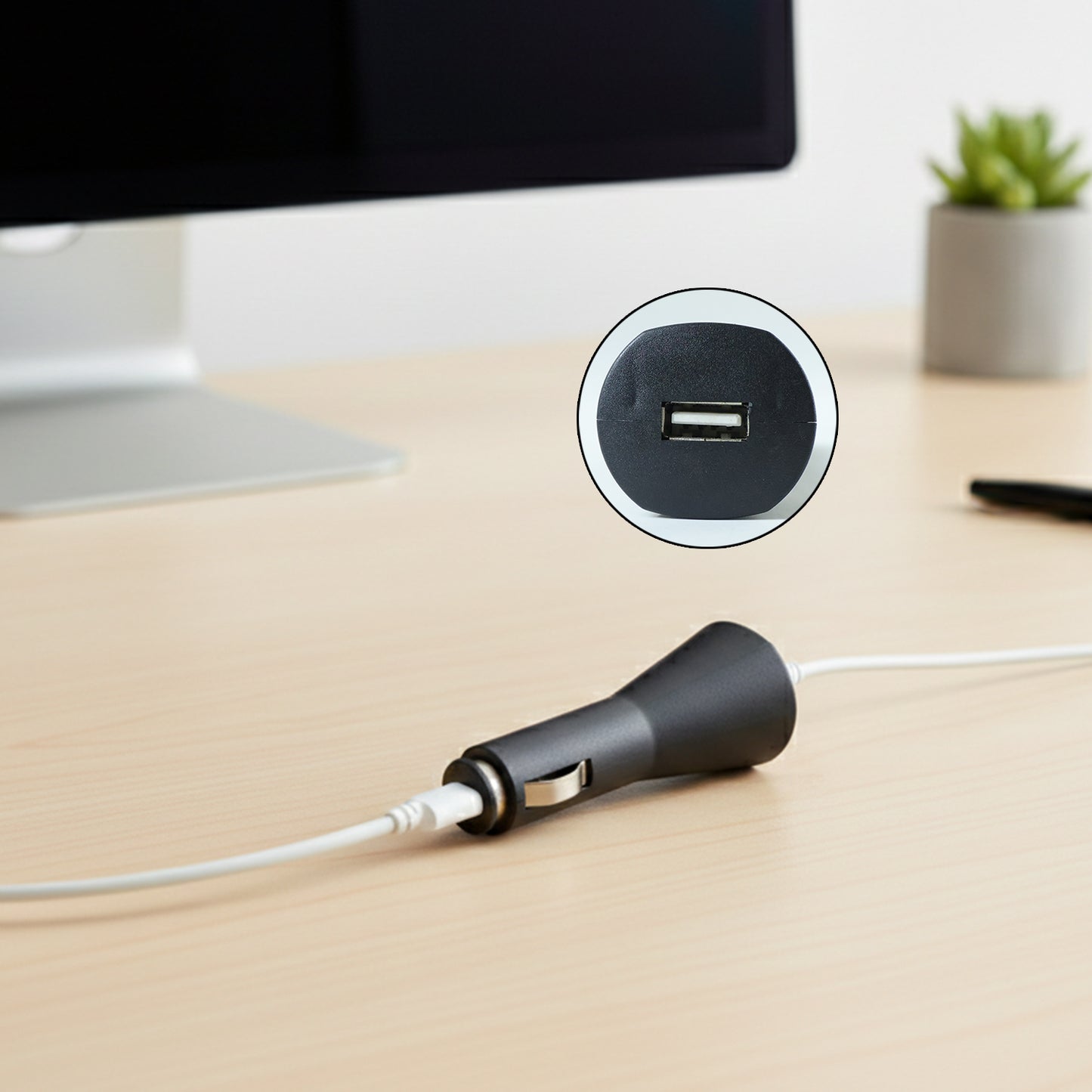 12V Single USB Car Charger Adapter for Mobile Charging (1 Pc) - Happy Price - Image 3