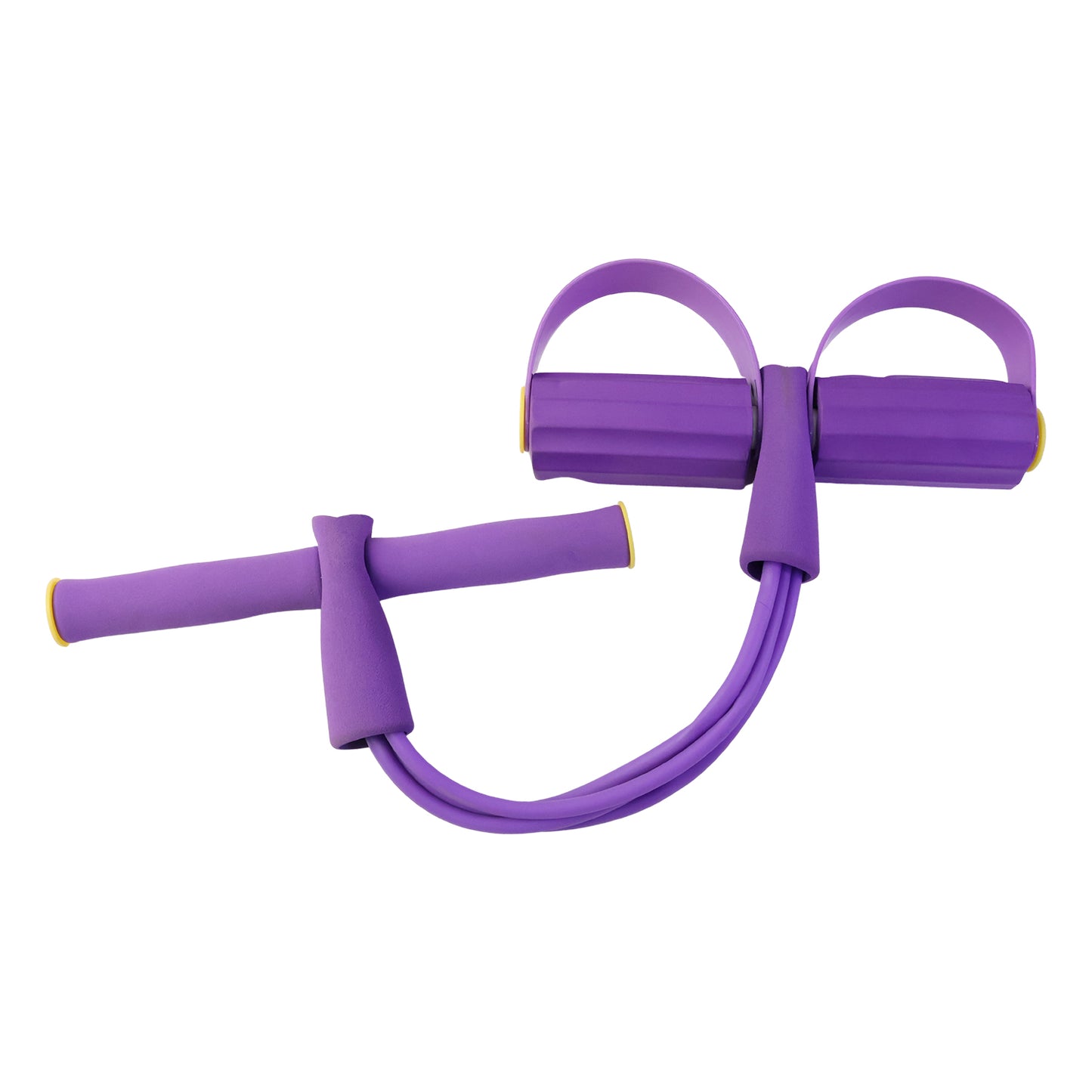 Portable Pull Rope Exerciser with Foot Pedals - Full Body Workout (1 Pc) - Happy Price - Image 4
