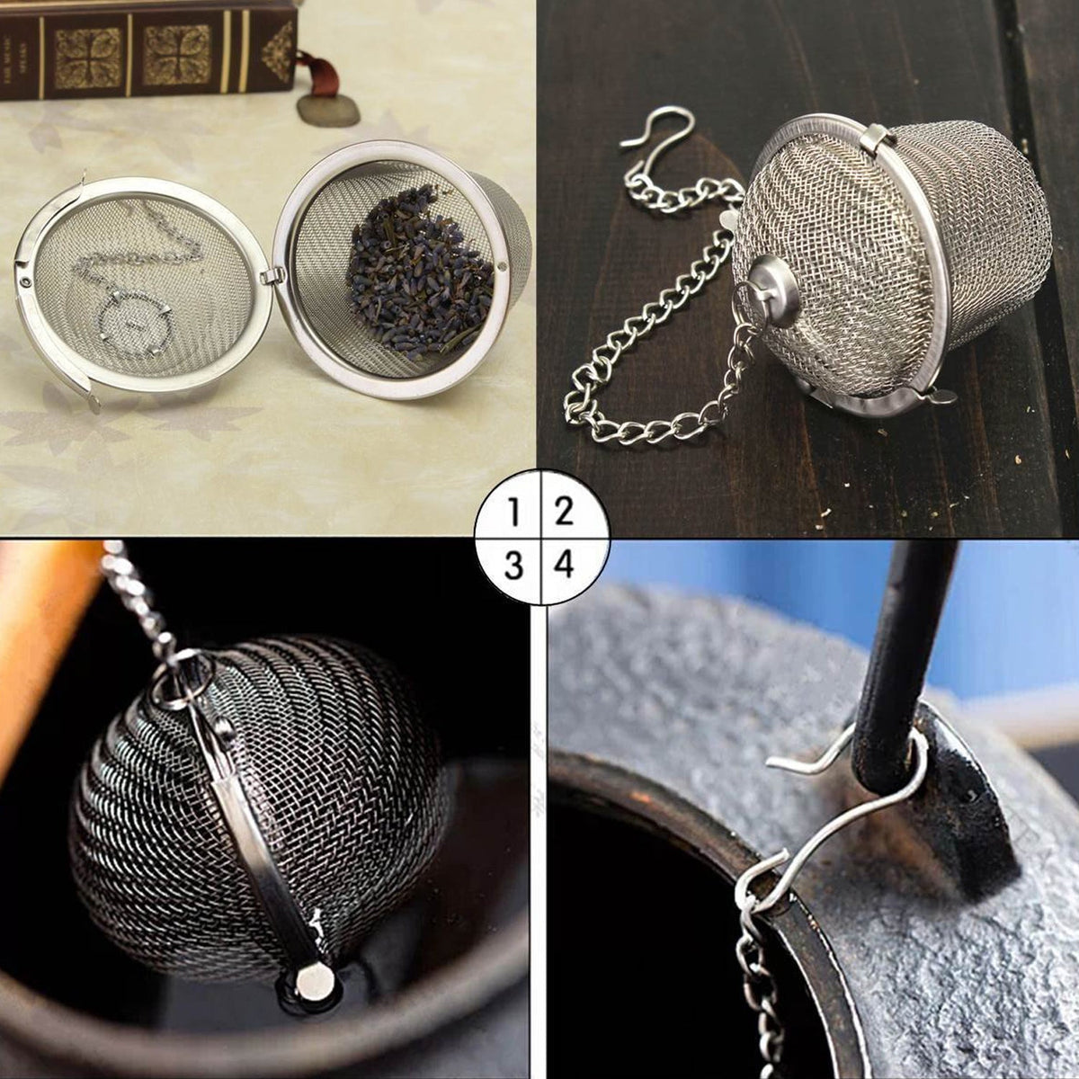 Stainless Steel Tea Strainer for Home & Office Kitchen - Happy Price - Image 5