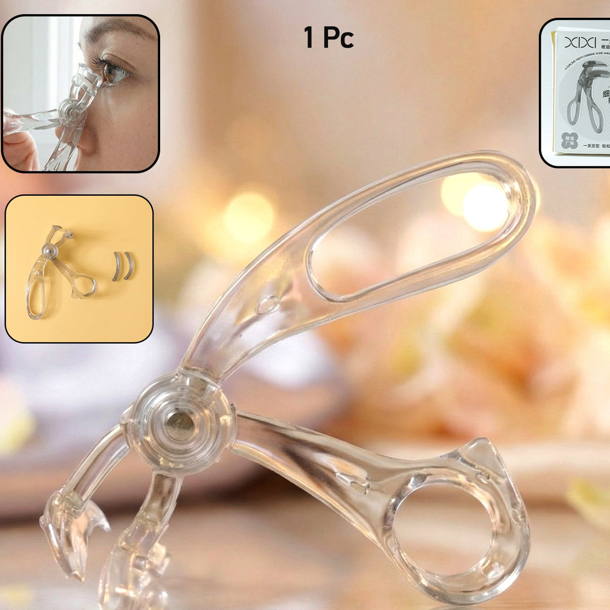 Plastic Eyelash Curler (1 Pc) - Gentle Lash Lift Tool - Happy Price - Image 1