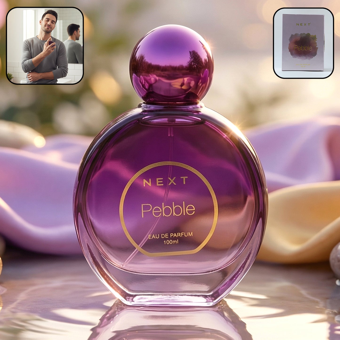 Next Premium Pebble Eau De Perfume 100 ML - Long Lasting Fragrance Spray - Great Price - Image 2