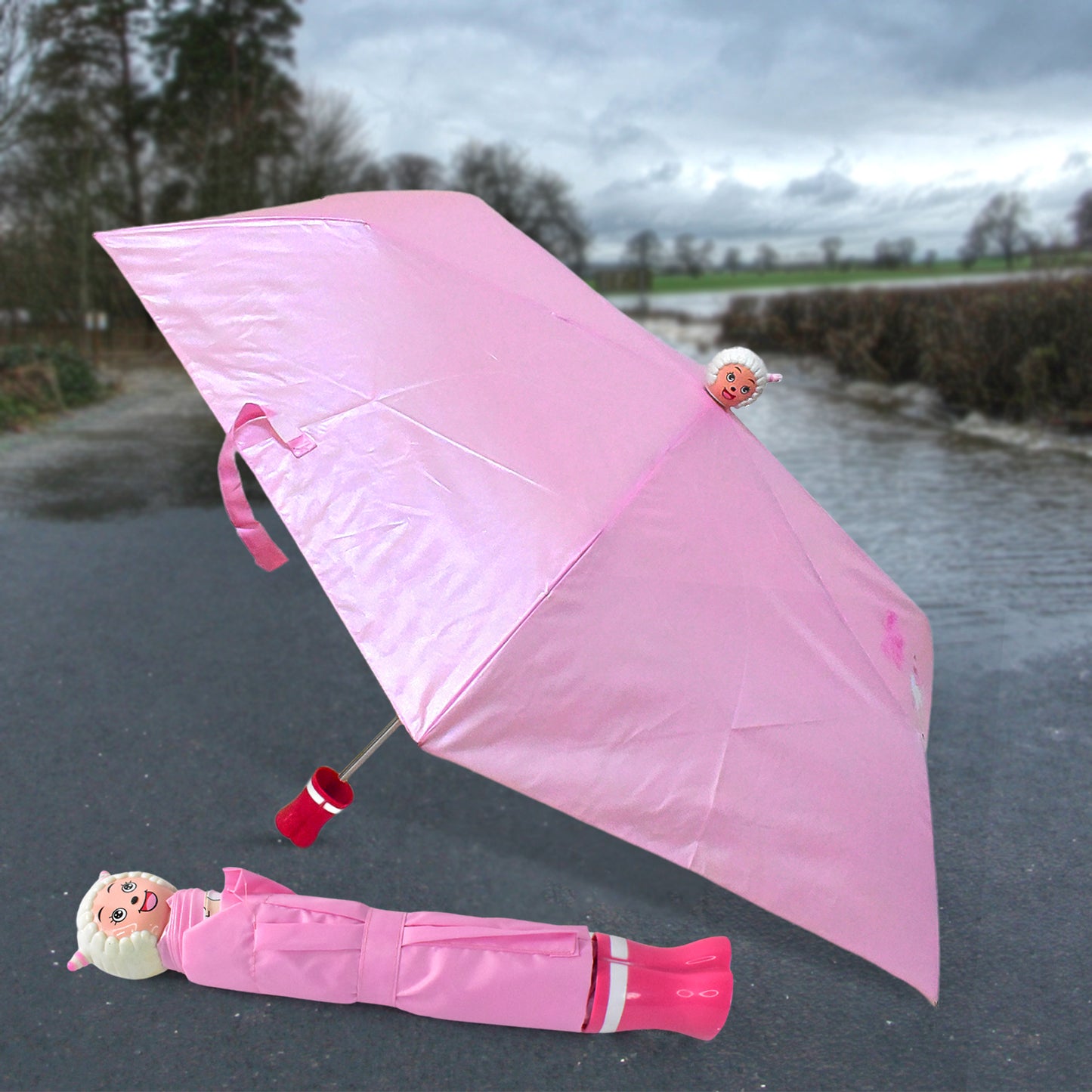 Cartoon Shape Umbrella Summer Sun Protection (1 Pc Mix Design Color) - Happy Price - Image 2