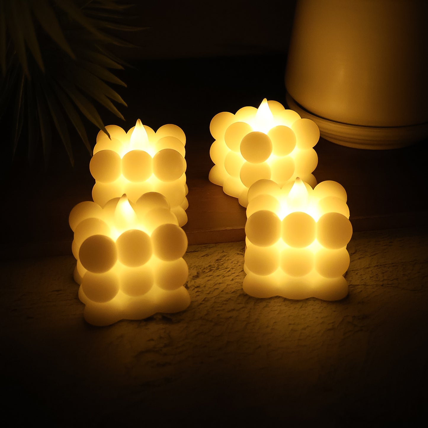 24 Pc LED Flameless Cube Candles - Safe Decorative Lights for Home & Events - Happy Price - Image 5