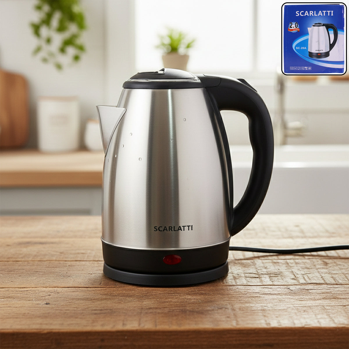 Happyprice Stainless Steel Electric Kettle - 2 Litre Capacity - Happy Price - Image 2