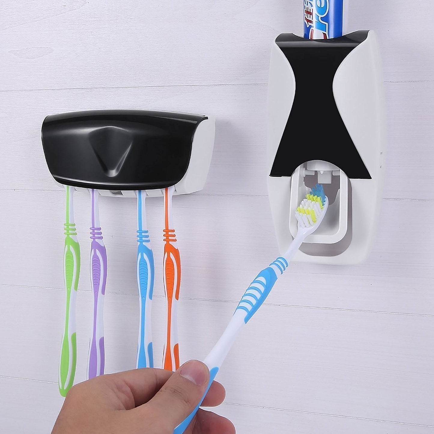 Toothpaste Dispenser Tooth Brush With Toothbrush - Happy Price - Image 4