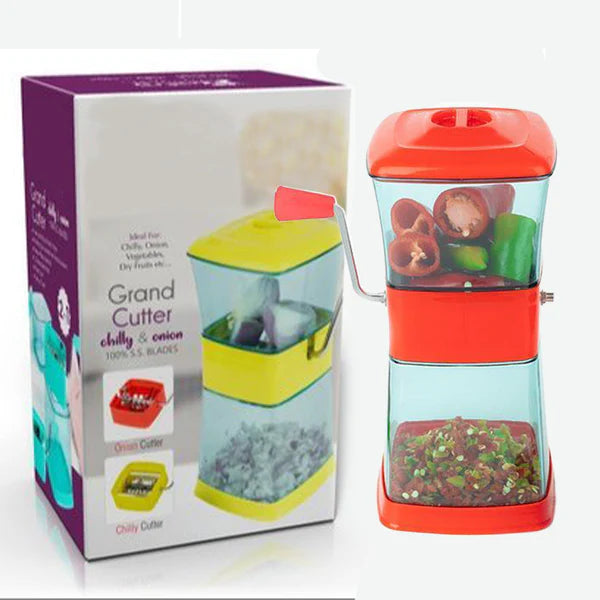 Maitri Stainless Steel Manual Vegetable Chopper for Onions, Chilies & Dry Fruits - Happy Price - Image 6