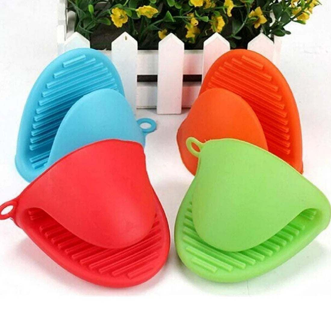 Silicone Heat Resistant Cooking Potholder For Kitchen Cooking Baking - Happy Price - Image 6