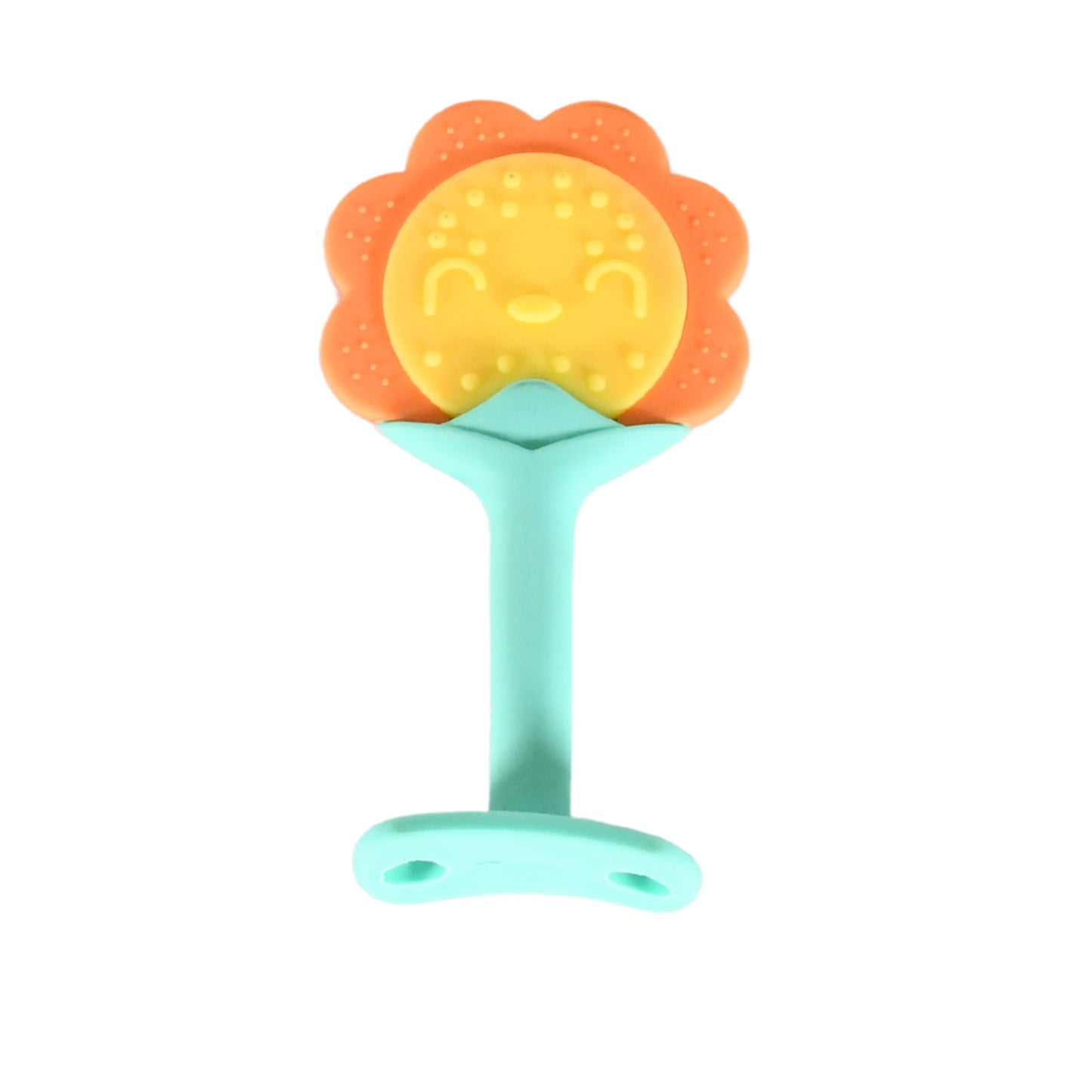 Baby Silicone Teether Fruit Teether For Toddlers100 Food Grade Silicone Teether Non-toxic Latex Free Suitable For Kids Above 3 Months Sunflower Moon Shape(1 Pc) - Happy Price - Image 4