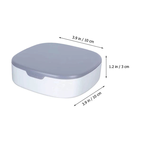 Plastic Jewelry Storage Box With Built-in Mirror Multi-section (1 Pc)