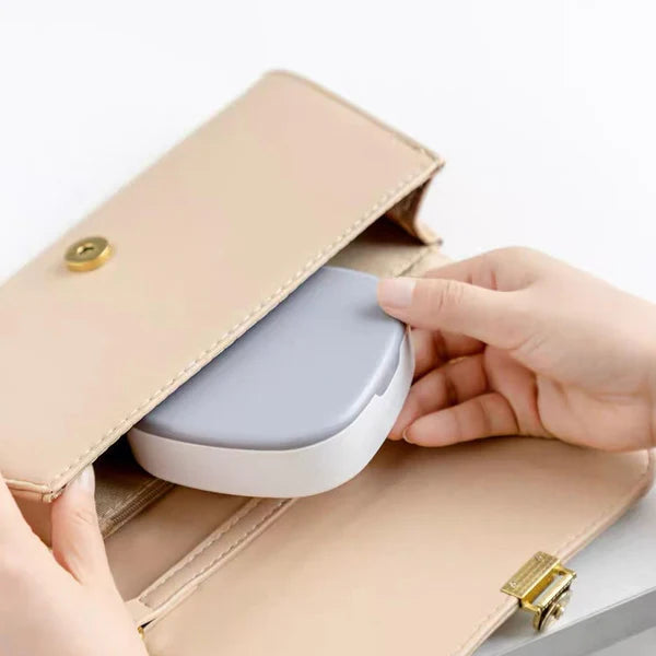 Plastic Jewelry Storage Box With Built-in Mirror Multi-section (1 Pc)