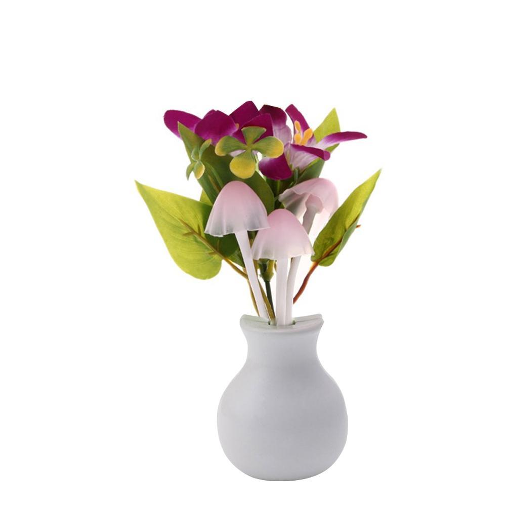 Led Dream Night Light Auto Onoff Sensor Mushroom Lamp (Multicolor) - Happy Price - Image 1