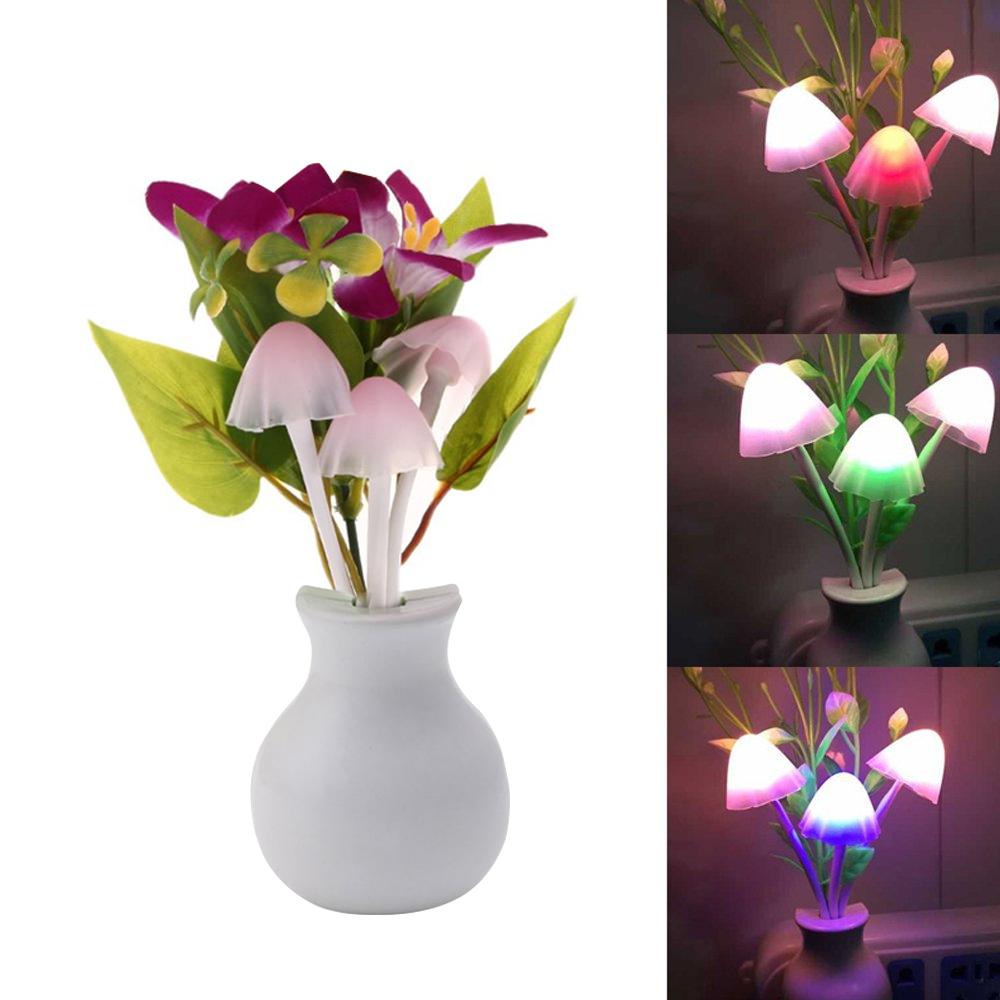 Led Dream Night Light Auto Onoff Sensor Mushroom Lamp (Multicolor) - Happy Price - Image 3
