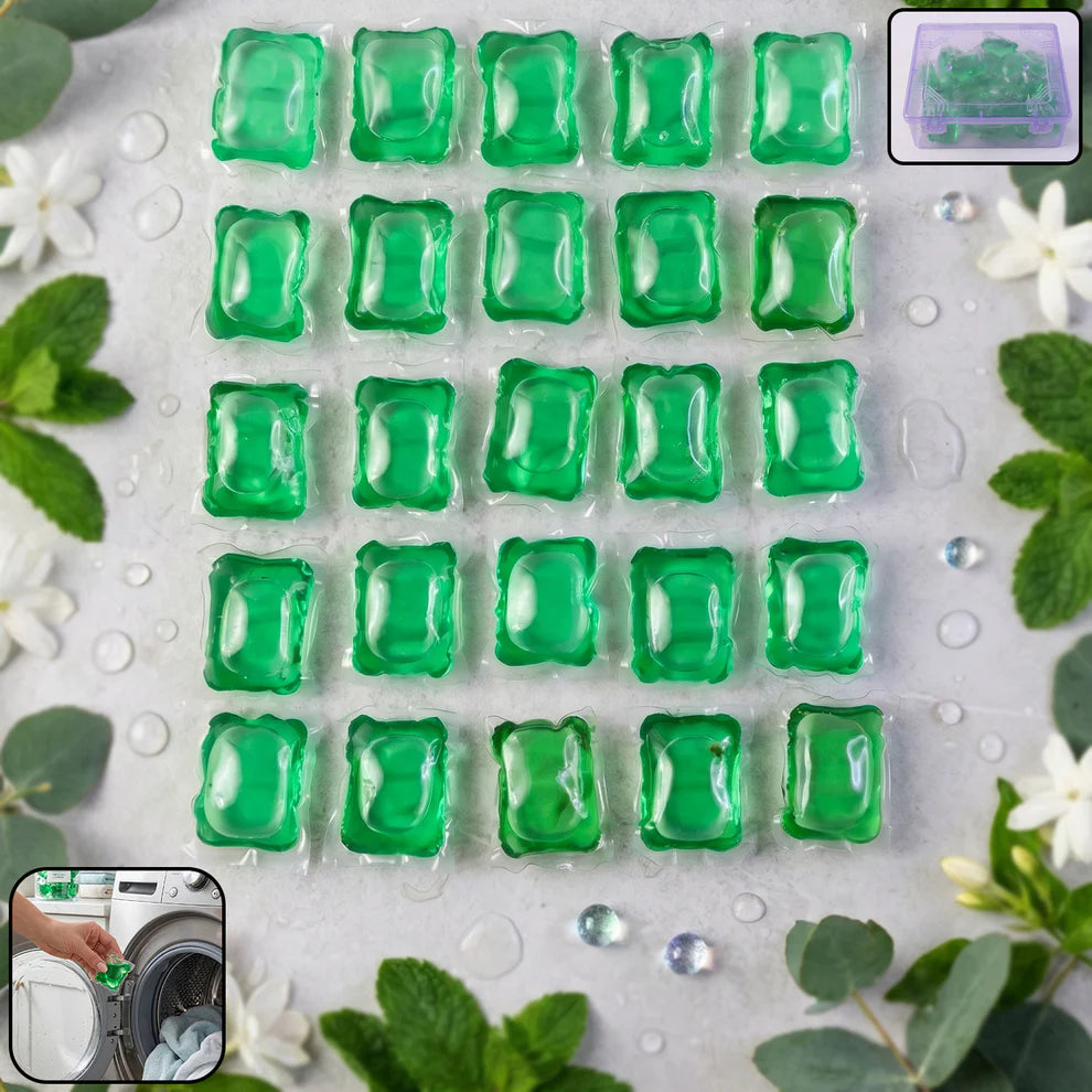 Concentrated Liquid Laundry Detergent Pods (25 Pc)