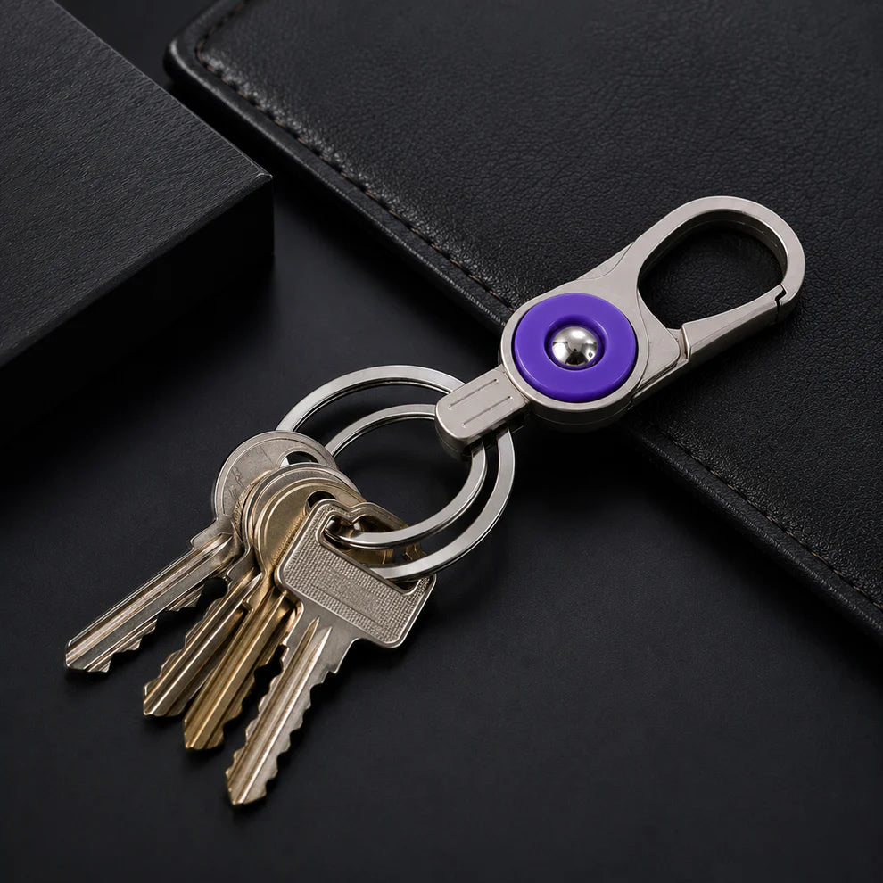 Metal Keychain Holder with Carabiner Clip - 1 Pc Car and Bike Key Organizer - Great Price - Image 6