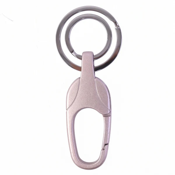 Heavy Duty Metal Key Holder with Carabiner Clip - 1 Pc - Great Price - Image 2