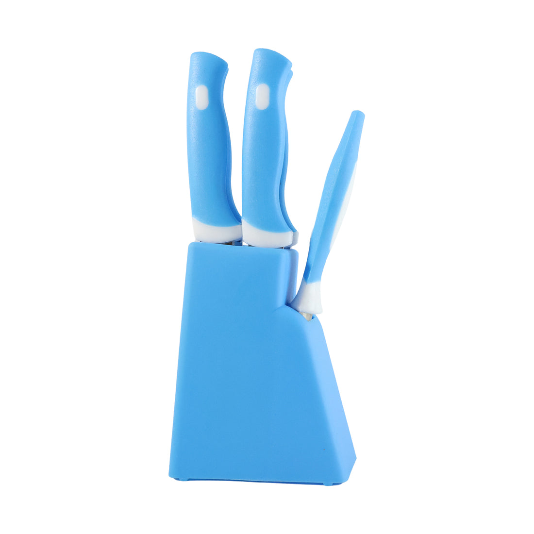 6-Piece Stainless Steel Kitchen Knife and Peeler Set with Stand - Happy Price - Image 3