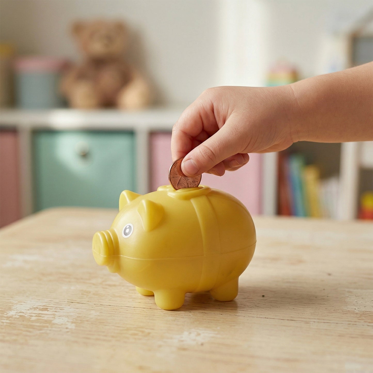 Small Piggy Money Bank Coin Saving Box (1 Pc)