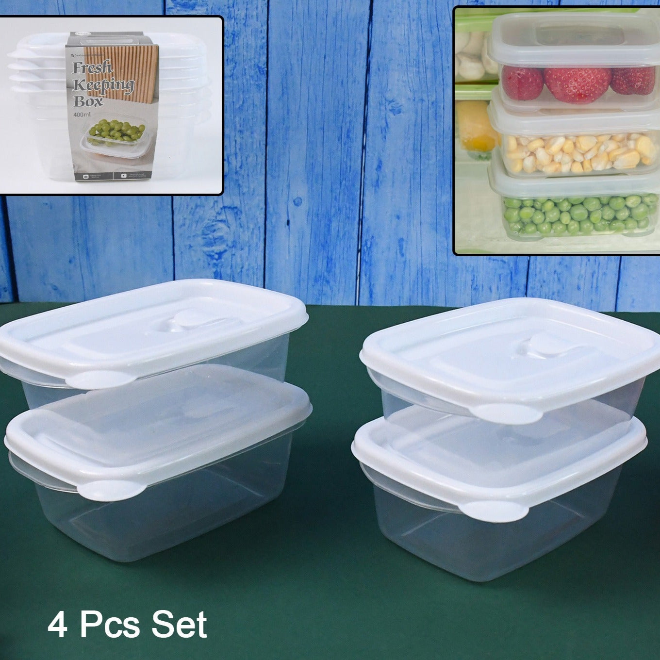 Food Storage Containers-microwave (4 Pc400ml) - Happy Price - Image 1
