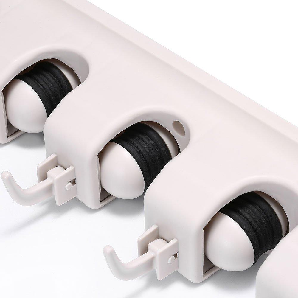 4-layer Mop And Broom Holder Garden Tool Organizer Multipurpose Wall Mounted - Happy Price - Image 5