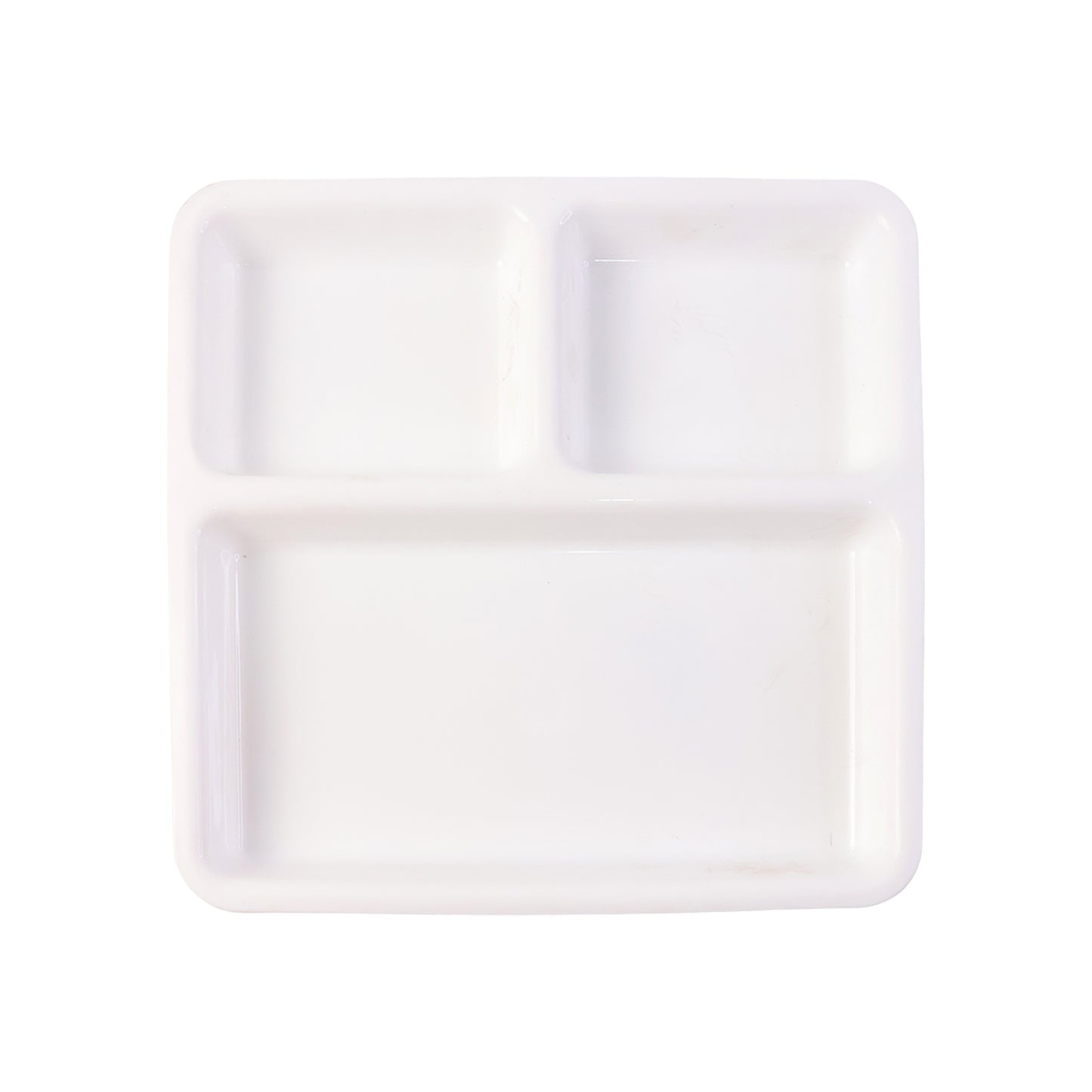 Durable Plastic 3-Compartment Plate for Meal Serving - 1 Pc - Happy Price - Image 2