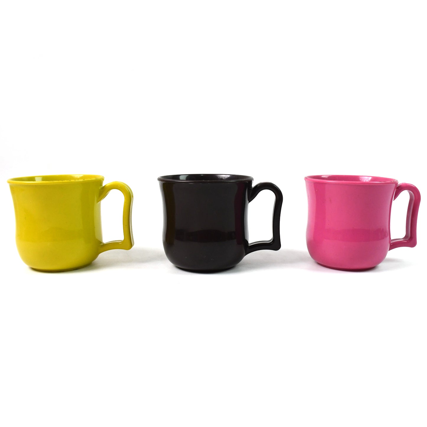 Premium Plastic Coffee Tea Cups Mug With Handle (1 Pc Loose Mix Color) - Happy Price - Image 3