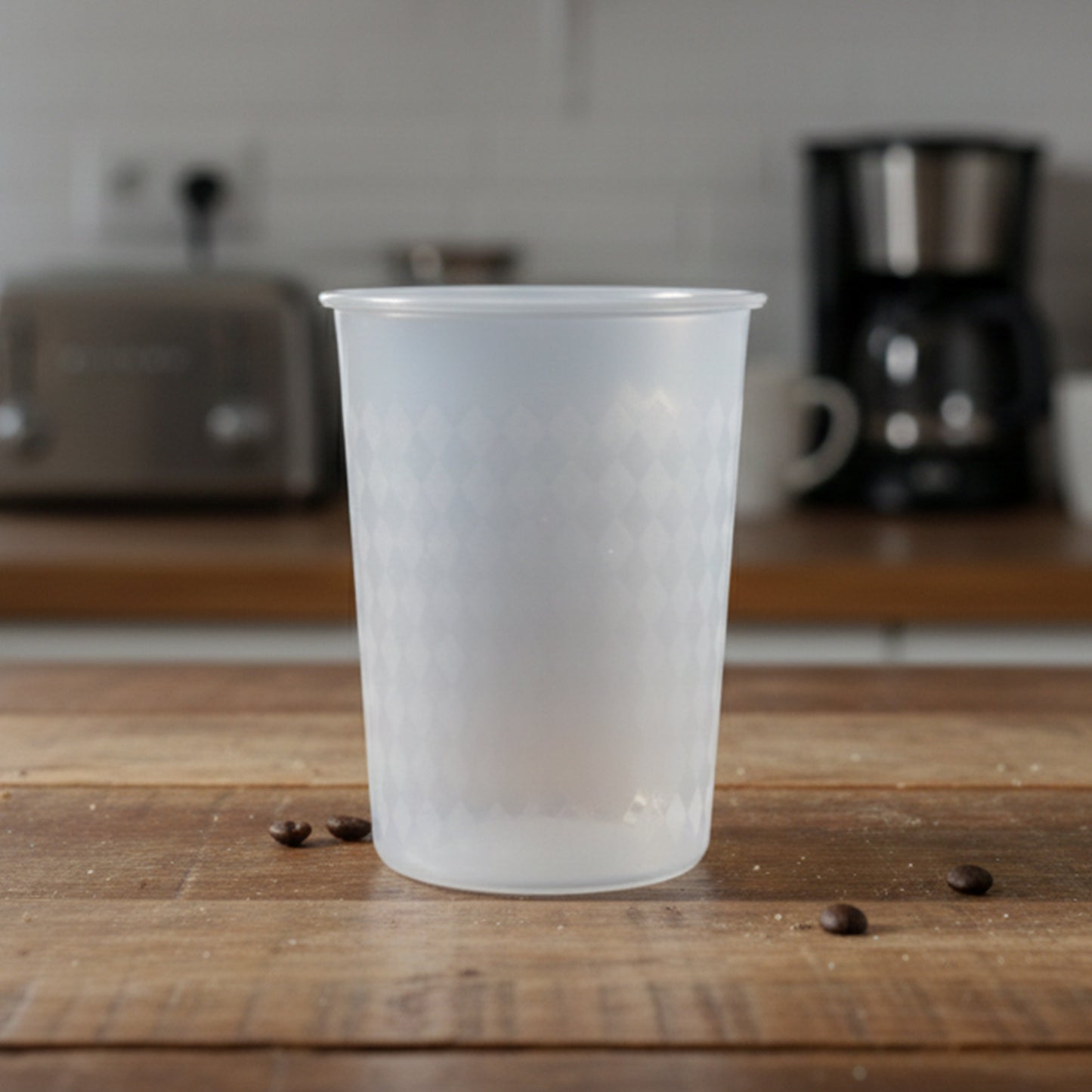 Transparent Plastic Drinking Glass - 200 ML, 1 Pc - Happy Price - Image 5