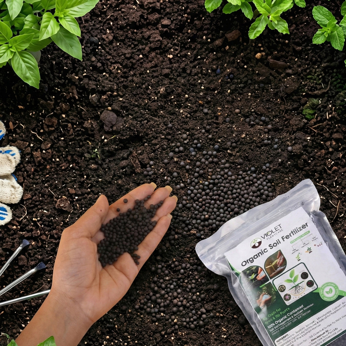 Organic Soil Enricher for Home Gardens - 1 Kg Natural Compost Fertilizer - Happy Price - Image 5