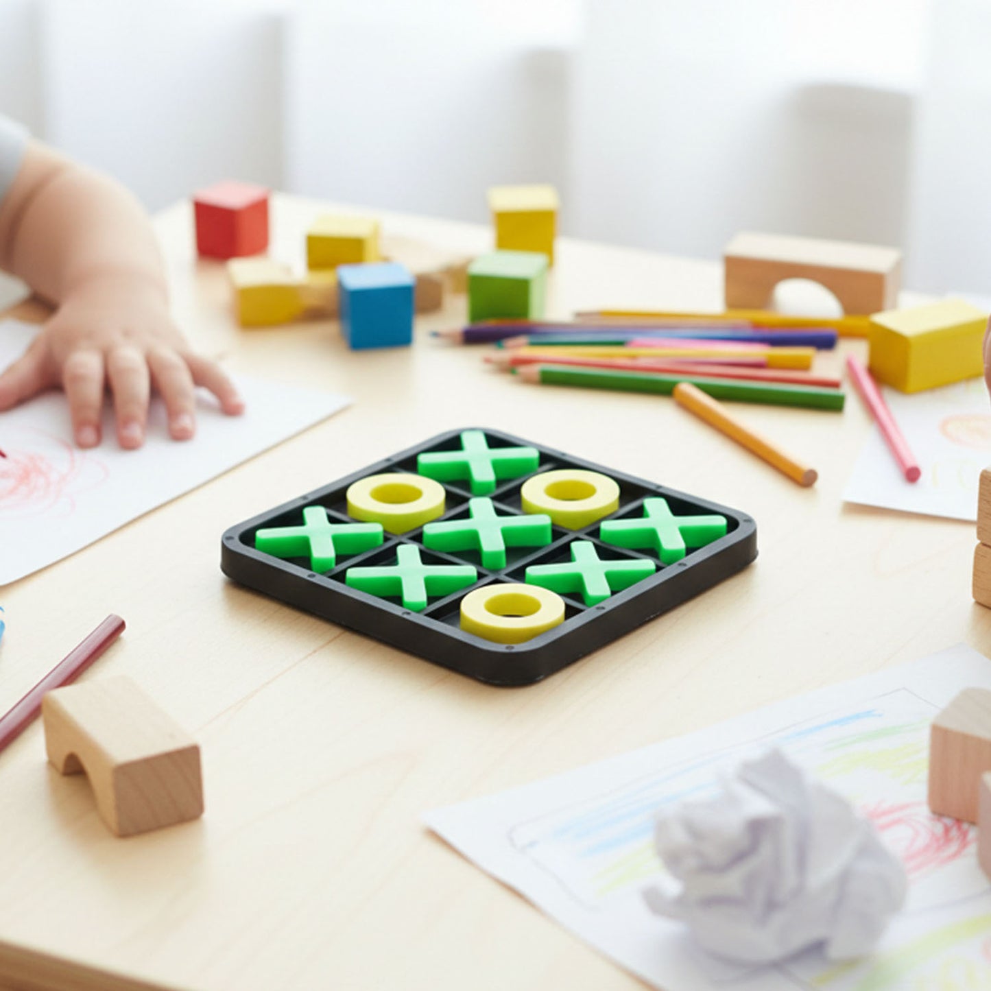 Classic Tic Tac Toe Board Game Set for Kids - 1 Set - Happy Price - Image 3