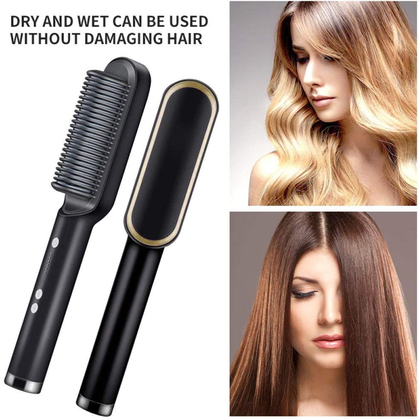 Hqt-909b Hair Straightener Used While Massaging Hair Scalps And Head. - Happy Price - Image 2