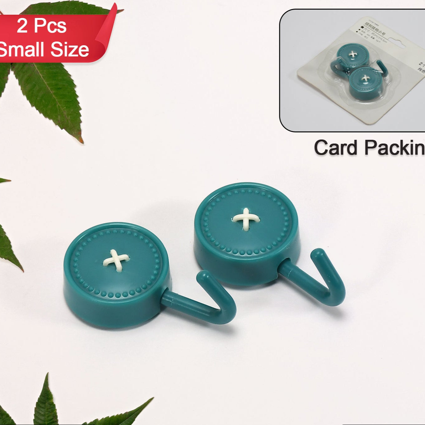 Wall Hooks Heavy Adhesive Hooks For Wall For Home Use ( 2 Pcs Hook ) - Happy Price - Image 1