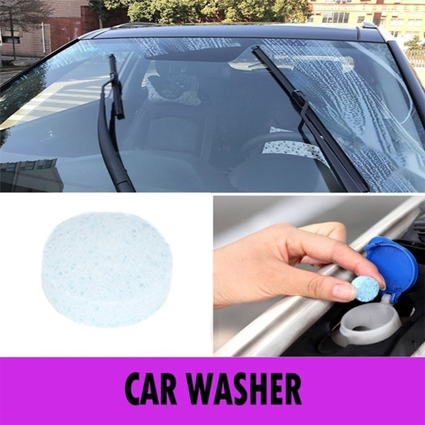 Car Wiper Detergent Effervescent Tablets Washer - Happy Price - Image 1