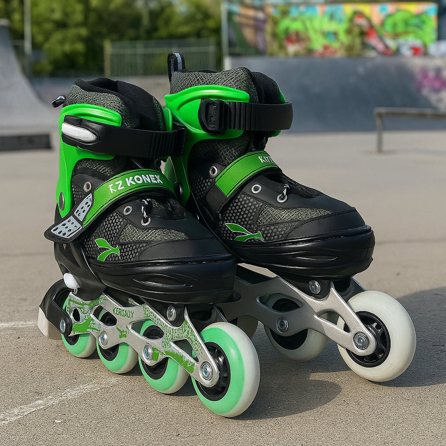 Adjustable Inline Skates for Kids & Adults - Large Size, PU Wheels, Aluminum Frame - Great Price - Image 2