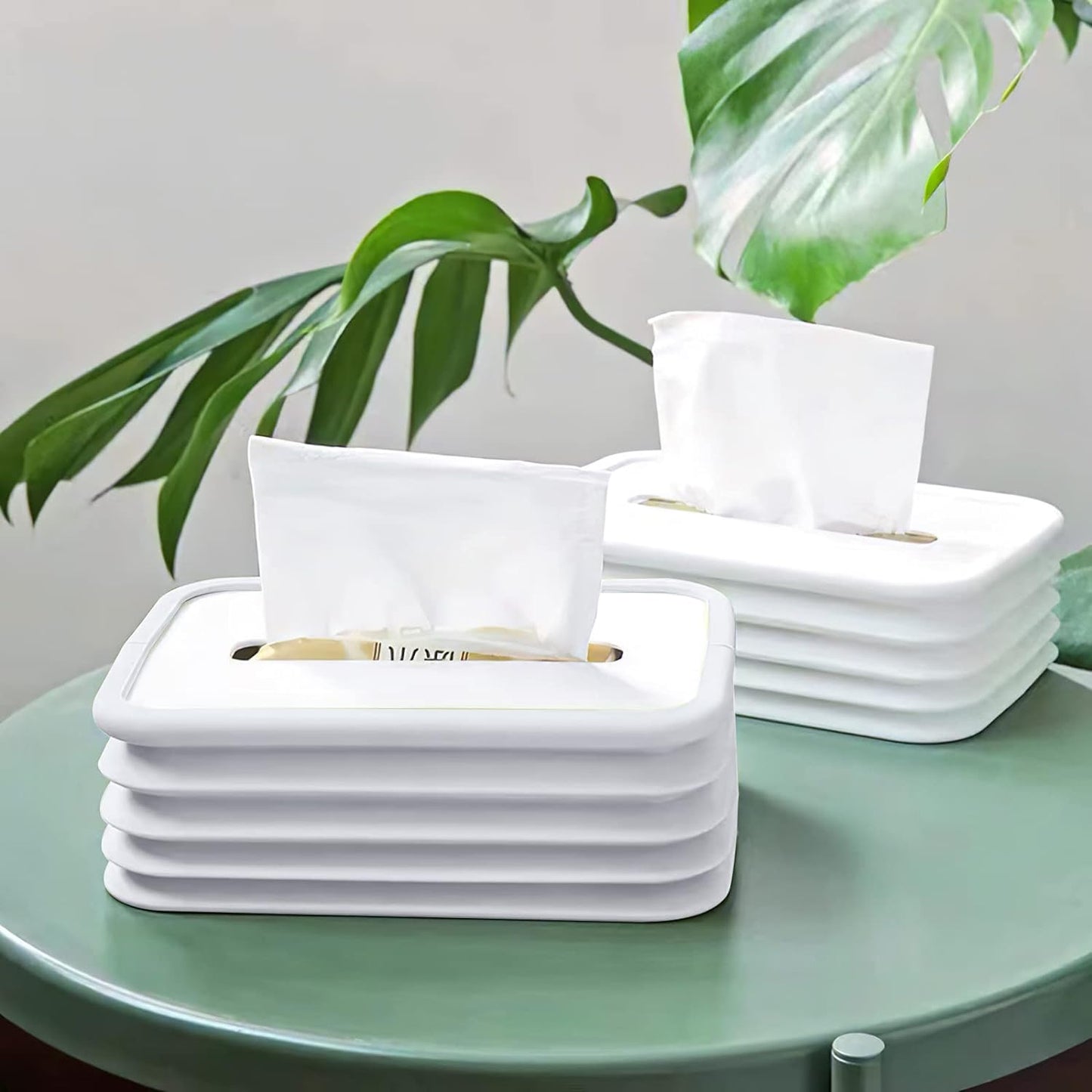 Tissues Holder Silicone Simple Tissue Box Tissues Cylinder Tissues Cube Box Tissue Holder For Bathroom Office Car Bedroom For Bathroom Room Office Car - Happy Price - Image 3