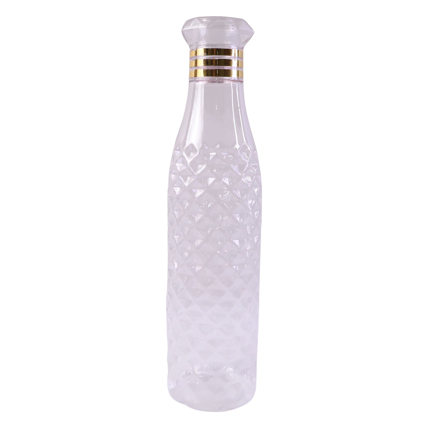 Set of 6 Transparent Water Bottles, 1000 ML Each, Textured Design - Great Price - Image 4