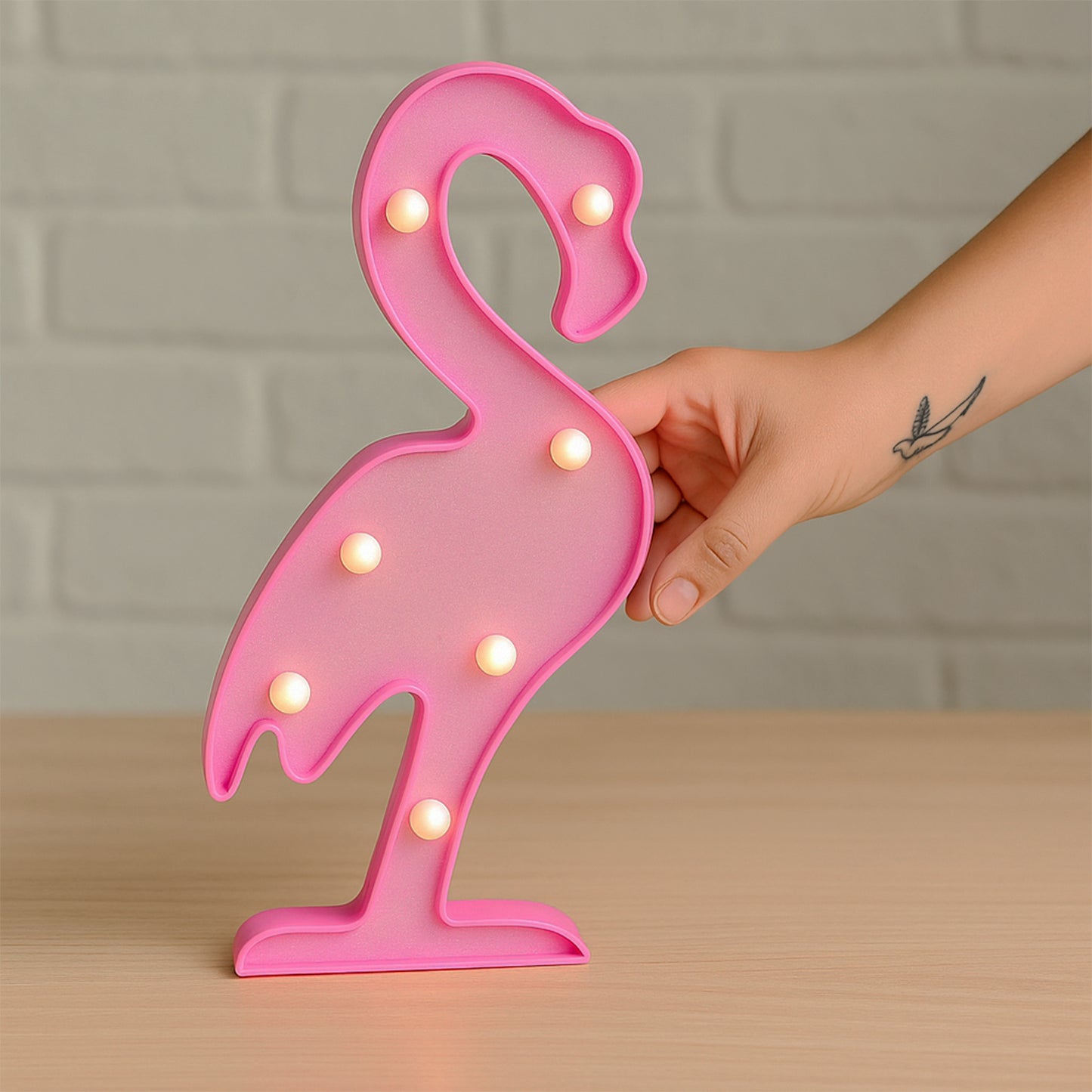 Flamingo Shape LED Decorative Night Light - 1 Pc - Happy Price - Image 5