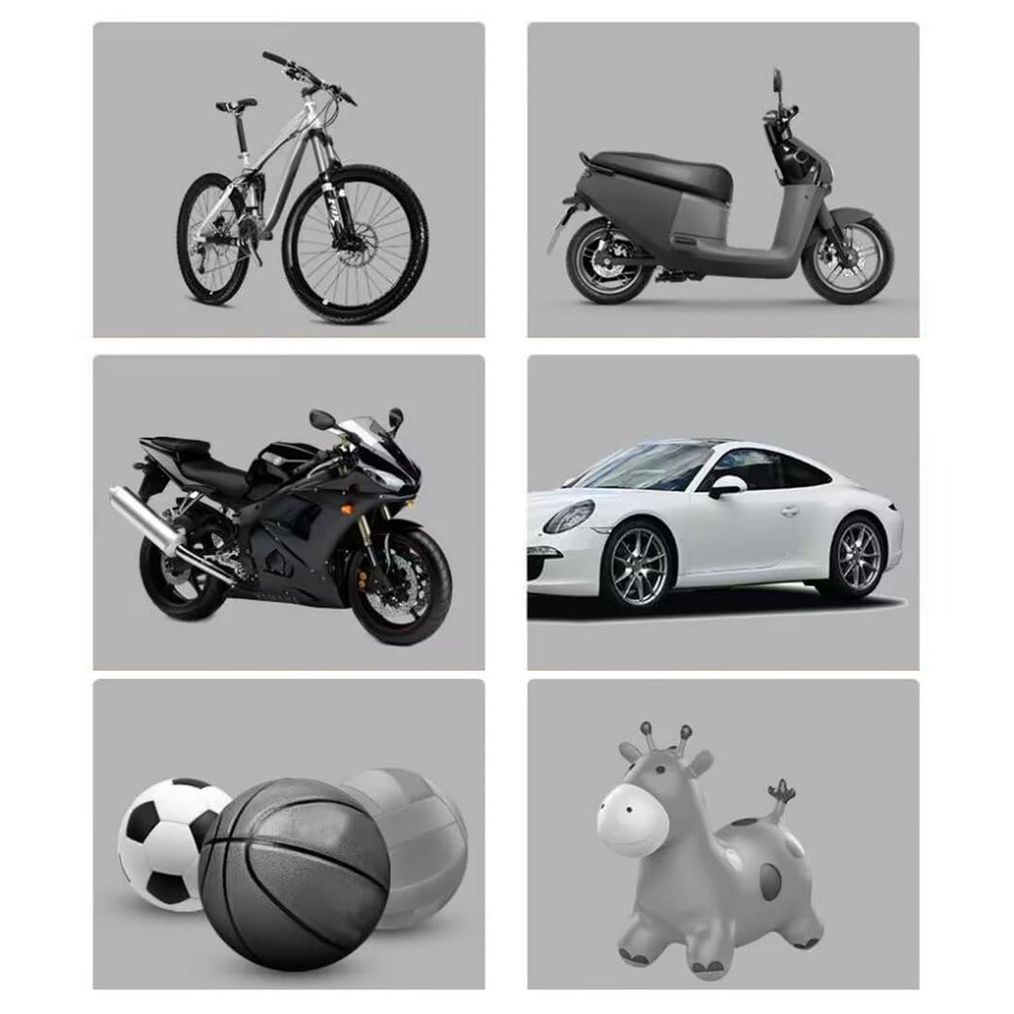 Foot Portable High Pressure Double-cylinder Air Pump (1 Pc) - Happy Price - Image 7