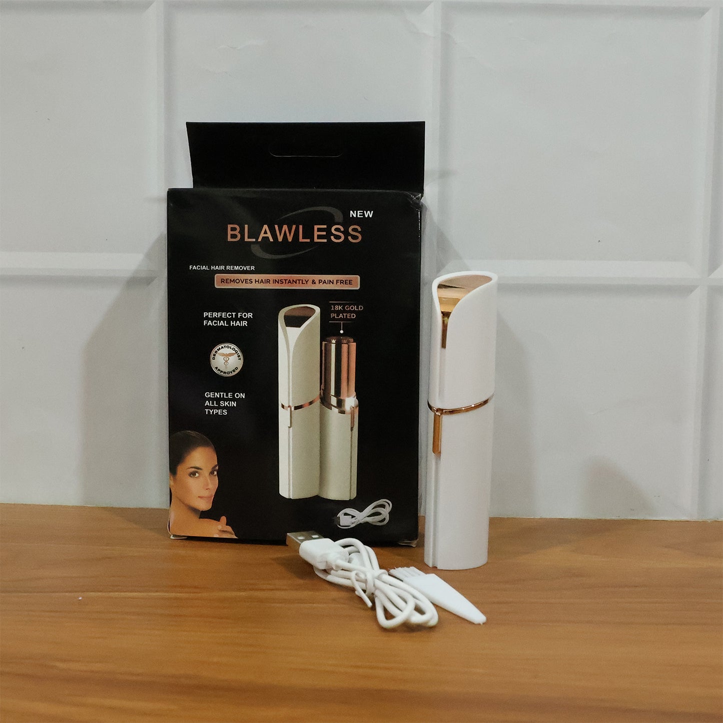 Rechargeable Electric Facial Hair Trimmer for Women - 1 Set - Great Price - Image 7