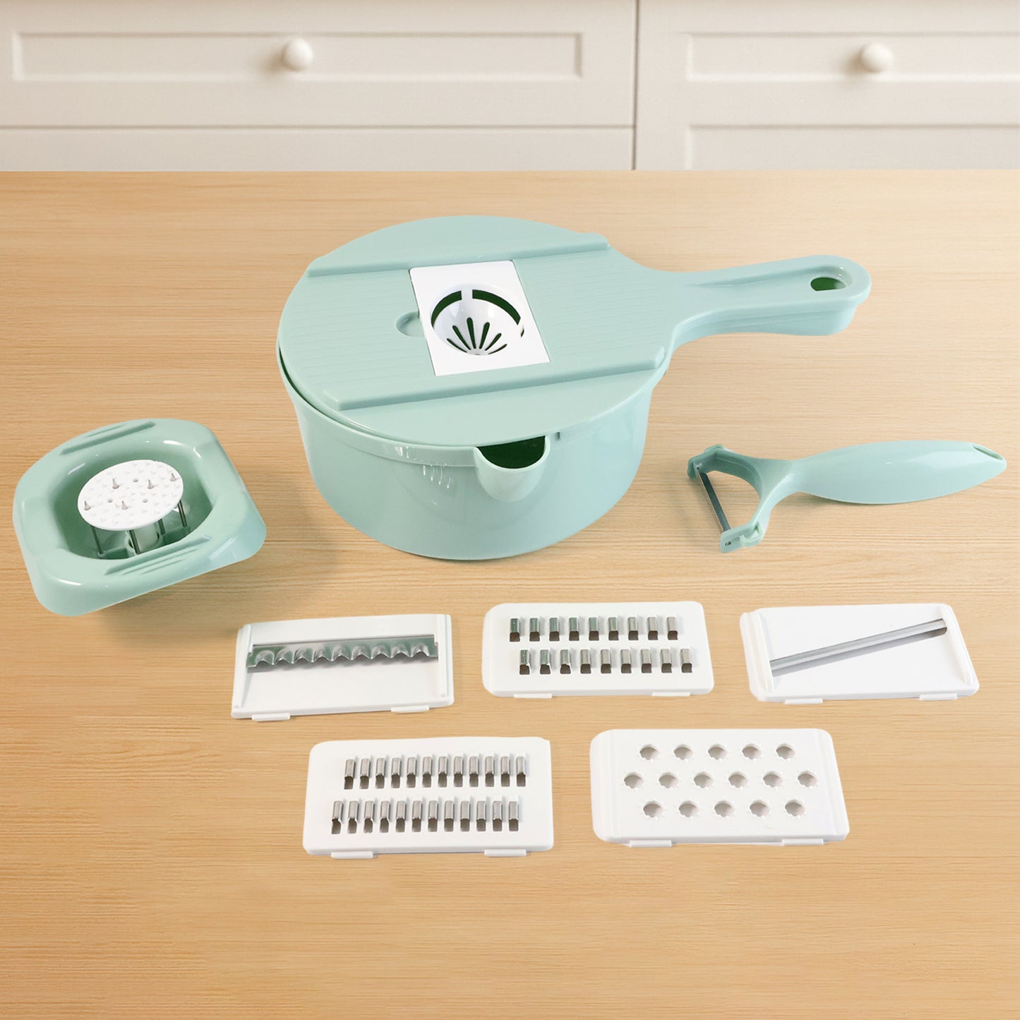 All-in-One Kitchen Vegetable Slicer & Grater Set with 6 Blades - Happy Price - Image 5