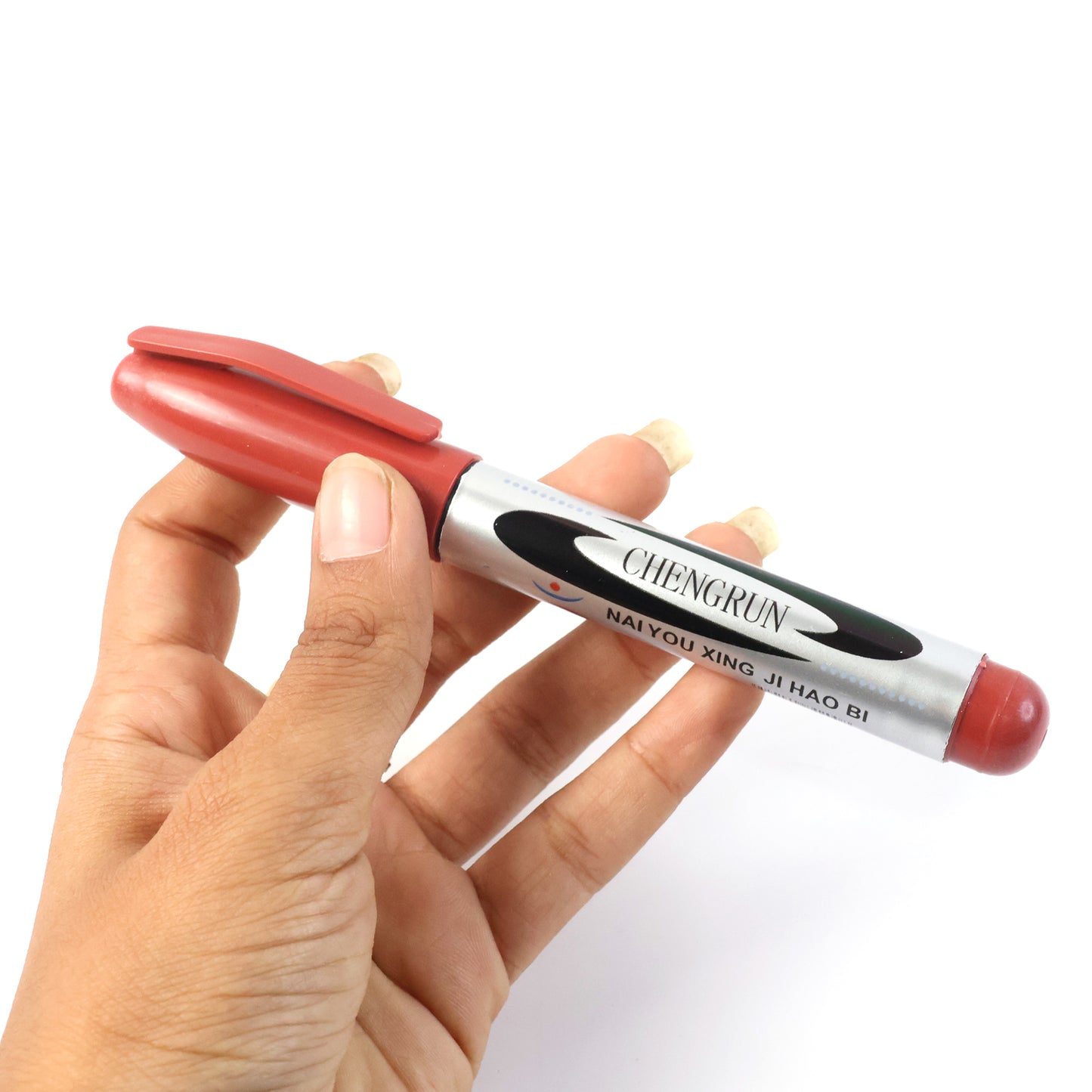Maroon Permanent Marker Pen - Quick Dry, Smudge-Proof Ink (1 Pc) - Happy Price - Image 4