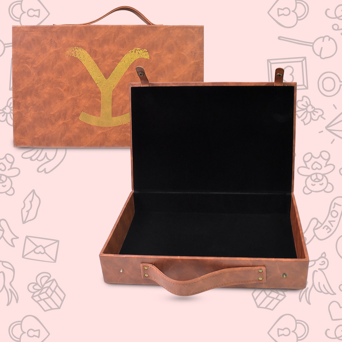 Multi Purpose Use Carrying Leather Case Briefcase (3020 Cm 1 Pc B Grade) - Happy Price - Image 2