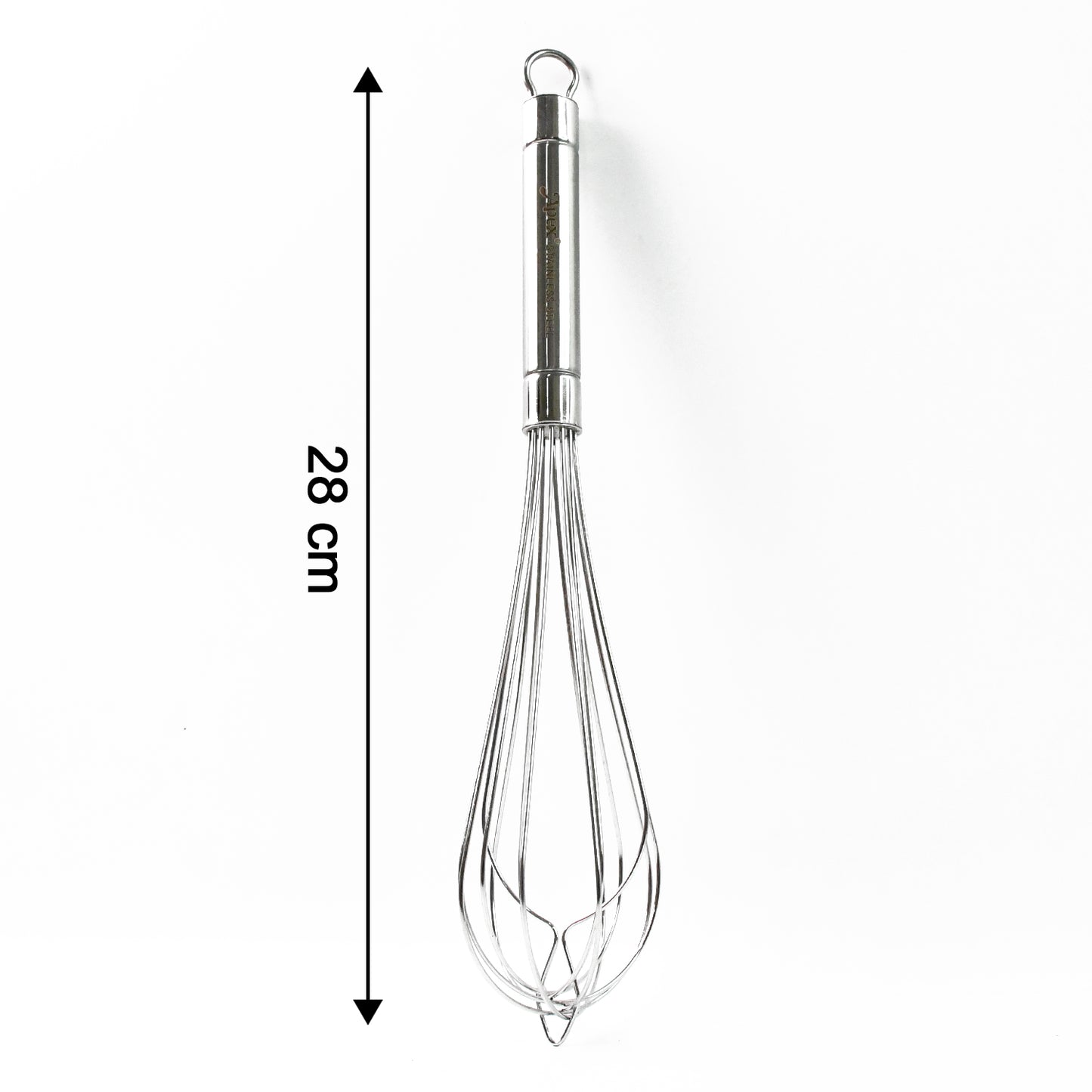 Apex Stainless Steel Medium Hand Whisk (1 Pc) for Baking & Cooking - Happy Price - Image 3