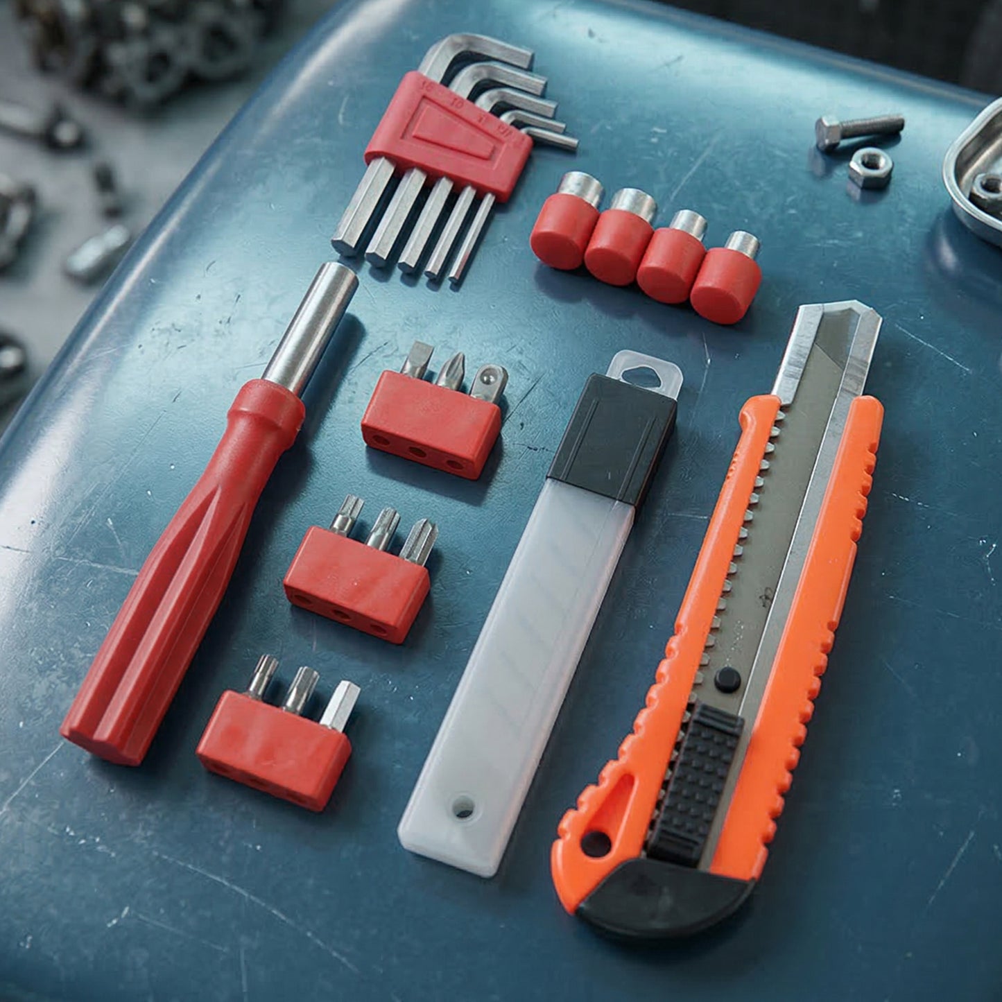 All-in-One Handyman Tool Kit Set - Precision Screwdrivers & Utility Knife (1 Set) - Great Price - Image 3