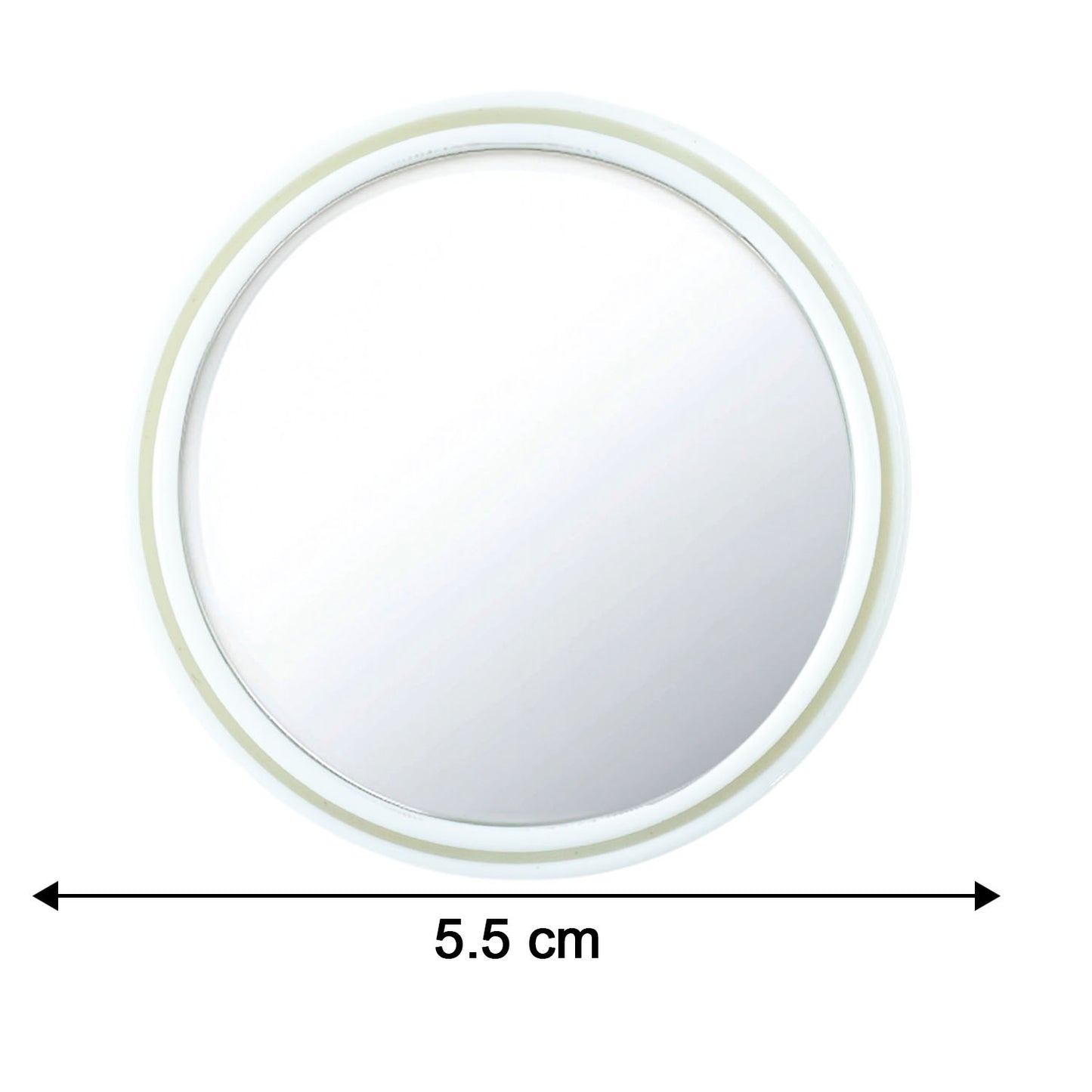 White Round Car Blind Spot Mirror Set - 2 Pcs for Enhanced Visibility - Happy Price - Image 3